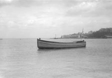 Mitcham motor launch Border Pride No3 at anchor. Creator: Kirk & Sons of Cowes