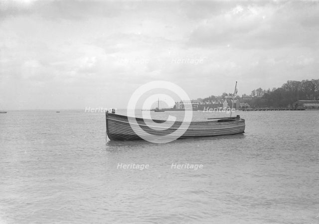 Mitcham motor launch 'Border Pride No3' at anchor. Creator: Kirk & Sons of Cowes.