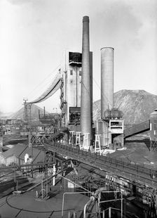 Mitchell Main coal preparation plant, Wombwell, South Yorkshire, 1956. Creator: Michael Walters