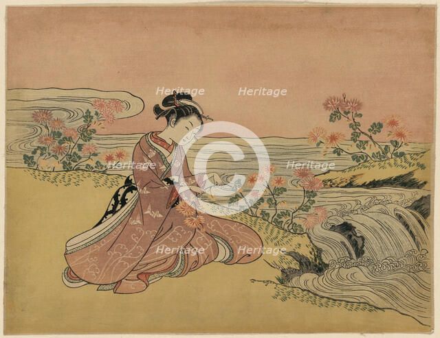 Mitate Kikujido, 1765. Creator: Harunobu, Suzuki (1724-1770).