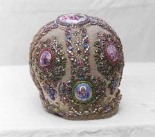 Miter of pearls, vestry of the Ipatievsky Monastery, Kostroma, 1911. Creator: Sergey Mikhaylovich Prokudin-Gorsky