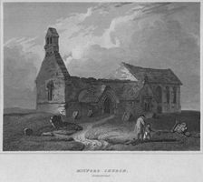 Mitford Church, Northumberland 1814. Artist: John Greig