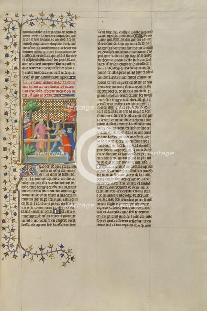 Mithradates Triumphs at a Tournament; Des cas des nobles hommes et femmes, about 1413-1415. Creators: Boucicaut Master, Workshop of the Boucicaut Master.