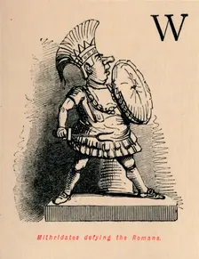 Mithridates defying the Romans 1852. Artist: John Leech