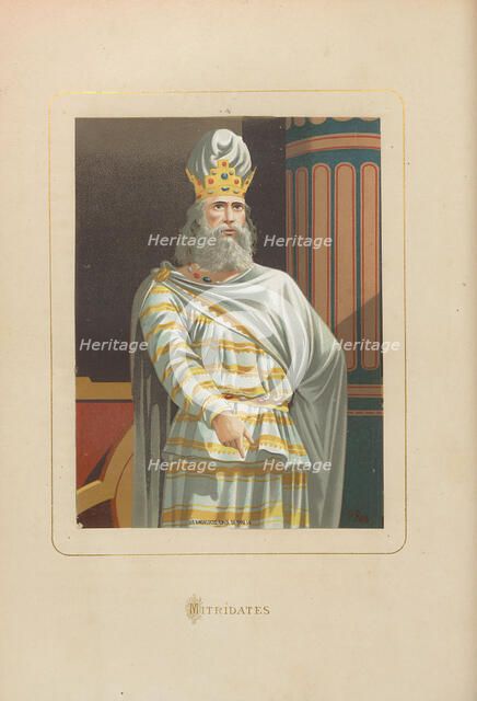 Mithridates. From: Hombres y mujeres ce?lebres de todos los tiempos by Juan Landa, 1875-1877. Creator: Anonymous.