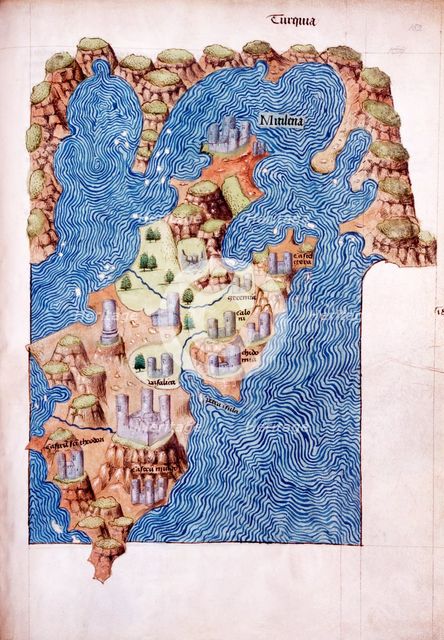 Mitilena (Lesbos), c1485. Creator: Cristoforo Buondelmonte.