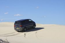 Mitsubishi Delica Space Gear V6 1996 in sand dunes New South Wales Australia
