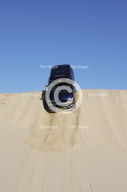 Mitsubishi Delica Space Gear V6 1996 in sand dunes New South Wales Australia Artist: Unknown.