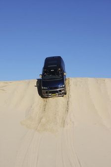 Mitsubishi Delica Space Gear V6 1996 in sand dunes New South Wales Australia