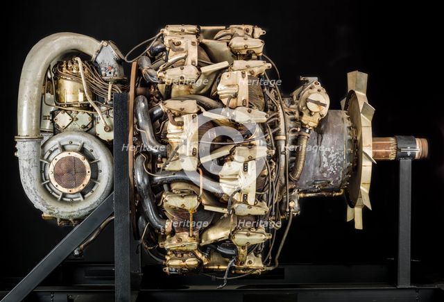 Mitsubishi Ha 42 Model 41 Ru (Ha 214 Ru), Radial 18 Engine, ca. World War II. Creator: Mitsubishi Heavy Industries.