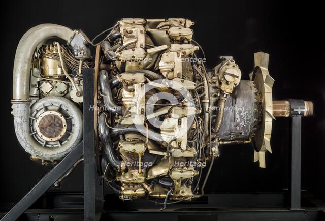 Mitsubishi Ha 42 Model 41 Ru (Ha 214 Ru), Radial 18 Engine, ca. World War II. Creator: Mitsubishi Heavy Industries.