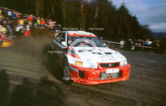 Mitsubishi Lancer Evo,Richard Burns,winner 1998 Network Q. Artist: Unknown.