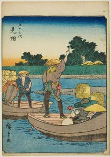 Mitsuke, from the series "Fifty-three Stations [of the Tokaido] (Gojusan tsugi)," also..., 1852. Creator: Ando Hiroshige