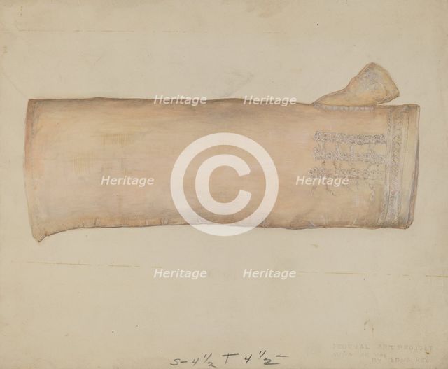 Mitt, c. 1937. Creator: Edna C. Rex.