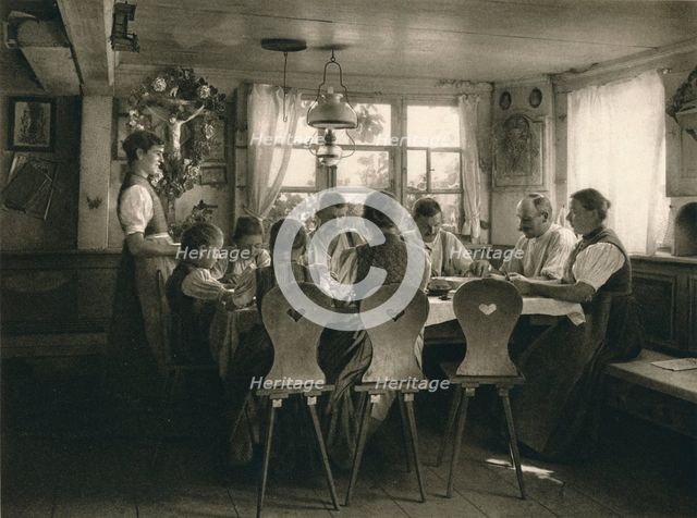 'Mittagsmahl im Schwarzwaldbauernhaus - Lunch in a Black Forest farm-house', 1931. Artist: Kurt Hielscher.