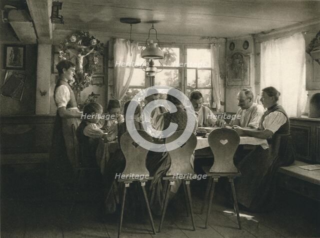 'Mittagsmahl im Schwarzwaldbauernhaus - Lunch in a Black Forest farm-house', 1931. Artist: Kurt Hielscher.