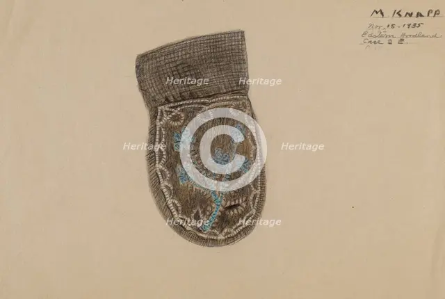 Mitten, 1935. Creator: Margaret Knapp.