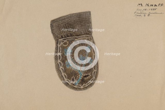 Mitten, 1935. Creator: Margaret Knapp.