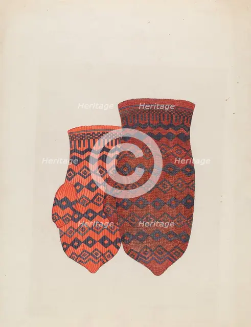Mitten, c. 1936. Creator: Carl Keksi.