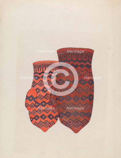 Mitten, c. 1936. Creator: Carl Keksi.