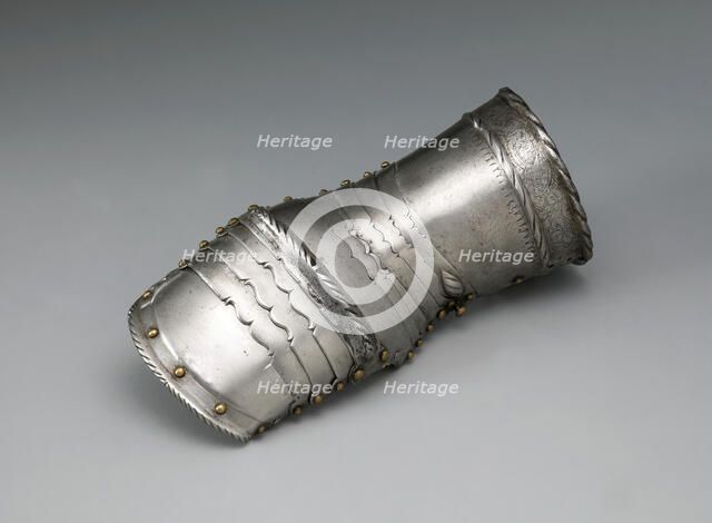 Mitten Gauntlet for the Left Hand, Augsburg, 1524 with some restoration. Creator: Kolman Helmschmid.