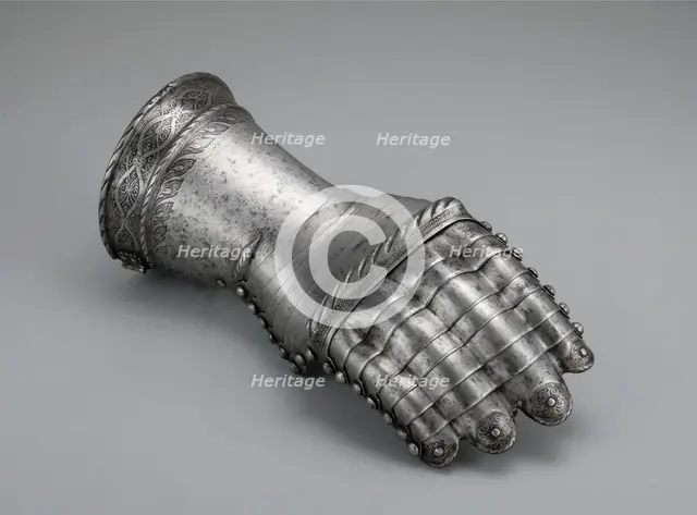Mitten Gauntlet for the Right Hand, Augsburg, c. 1540. Creator: Unknown.
