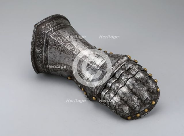 Mitten Gauntlet for the Right Hand, Nuremberg, c. 1540/50. Creator: Unknown.