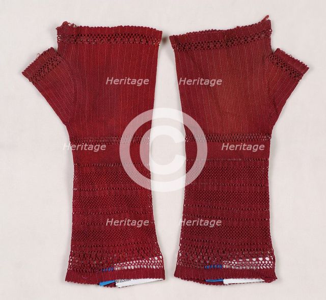 Mitts, American, 1870-79. Creator: Unknown.
