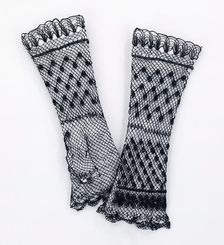 Mitts, American, 1870-79. Creator: Unknown