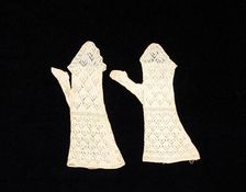 Mitts, American, 1830-35. Creator: Unknown