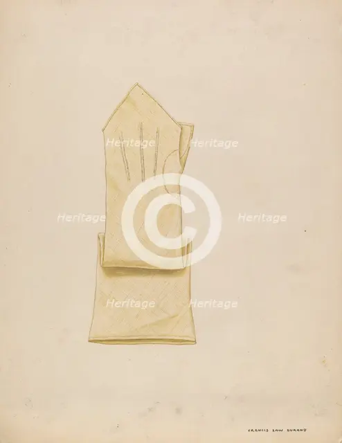 Mitts, c. 1937. Creator: Francis Law Durand.