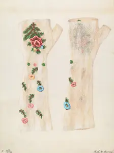 Mitts, c. 1937. Creator: Ruth M. Barnes
