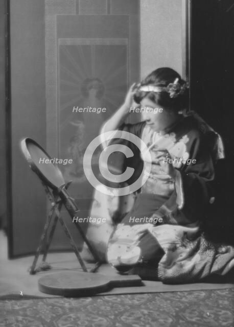 Miura, Tamaki, Madame, in costume, 1915 Nov. 5. Creator: Arnold Genthe.