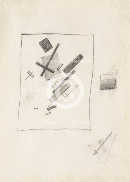 Mixed Feelings, c. 1916. Creator: Malevich, Kasimir Severinovich (1878-1935).