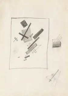 Mixed Feelings, c. 1916. Creator: Malevich, Kasimir Severinovich (1878-1935)