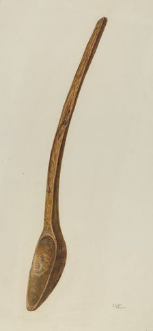 Mixing Spoon, c. 1941. Creator: John Lindermayer