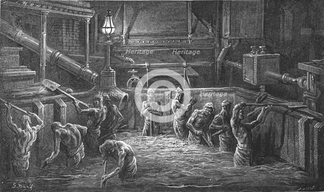 'Mixing the Malt', 1872.  Creator: Gustave Doré.