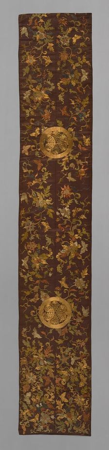 Mizuhiki (Temple Banner), Japan, Edo period (1615-1868), 1668/1703. Creator: Unknown