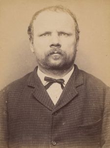 Miaglia. Bernard. 41 ans, né à Giaglione (Italie). Cordonnier. Anarchiste. 9/3/94., 1894. Creator: Alphonse Bertillon