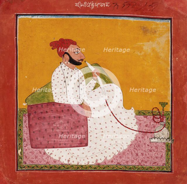 Mian Bhupal Dev of Jasrota (circa 1670-circa 1730), c1715. Creator: Unknown.