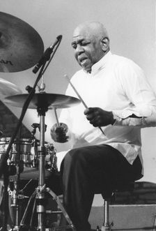 Mickey Roker, Brecon Jazz Festival, Powys, Wales, 1997. Creator: Brian Foskett