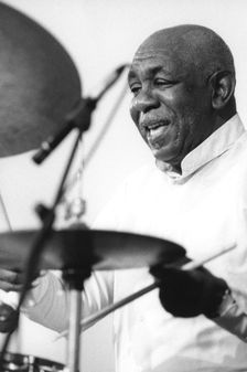 Mickey Roker, Brecon Jazz Festival, Powys, Wales, 1997. Creator: Brian Foskett
