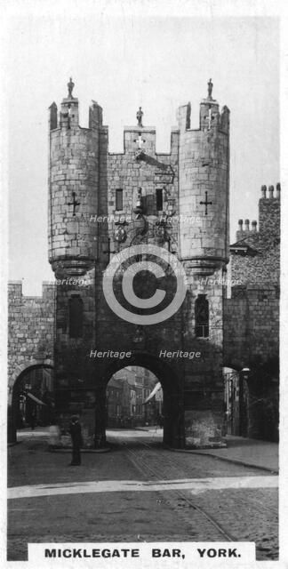 Micklegate Bar, York, c1920s. Artist: Unknown