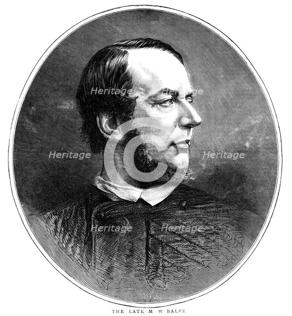 Michael William Balfe, Irish-born British composer and singer, 1870. Artist: Anon