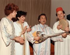 Michael Abittan at a Moroccon evening, March 1989. Creator: Sidney Harris