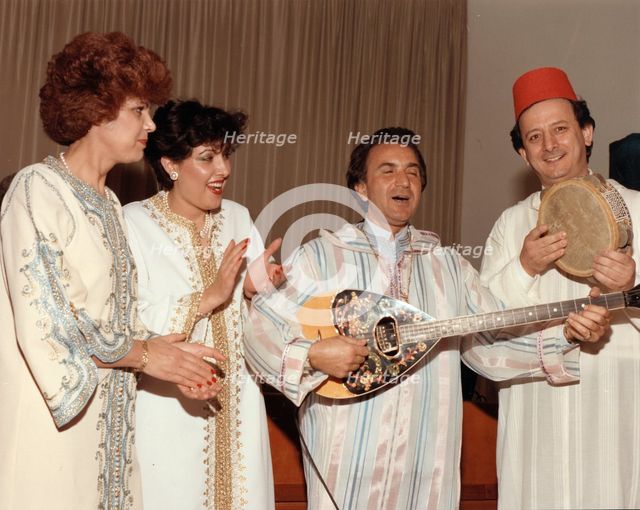 Michael Abittan at a Moroccon evening, March 1989. Creator: Sidney Harris.