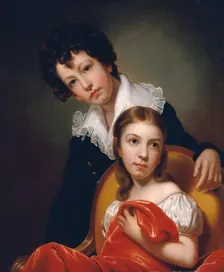 Michael Angelo and Emma Clara Peale, ca. 1826. Creator: Rembrandt Peale