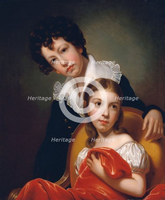 Michael Angelo and Emma Clara Peale, ca. 1826. Creator: Rembrandt Peale.
