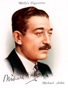 Michael Arlen (1895-1956), British writer and novelist of Armenian extraction, 1937
