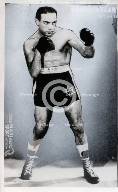 Michael Atlan, Jewish Featherweight Boxer. Creator: Unknown.